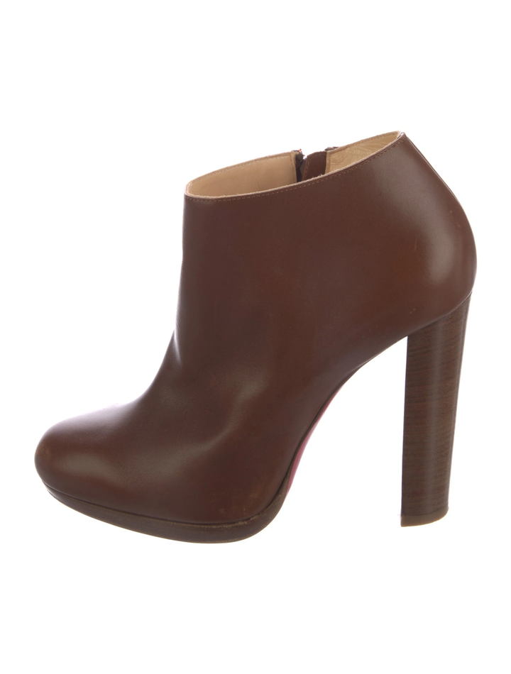 CHRISTIAN LOUBOUTIN FANNYLOVE CALFSKIN LEATHER BOOTIES