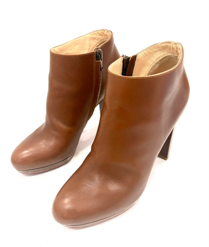CHRISTIAN LOUBOUTIN FANNYLOVE CALFSKIN LEATHER BOOTIES