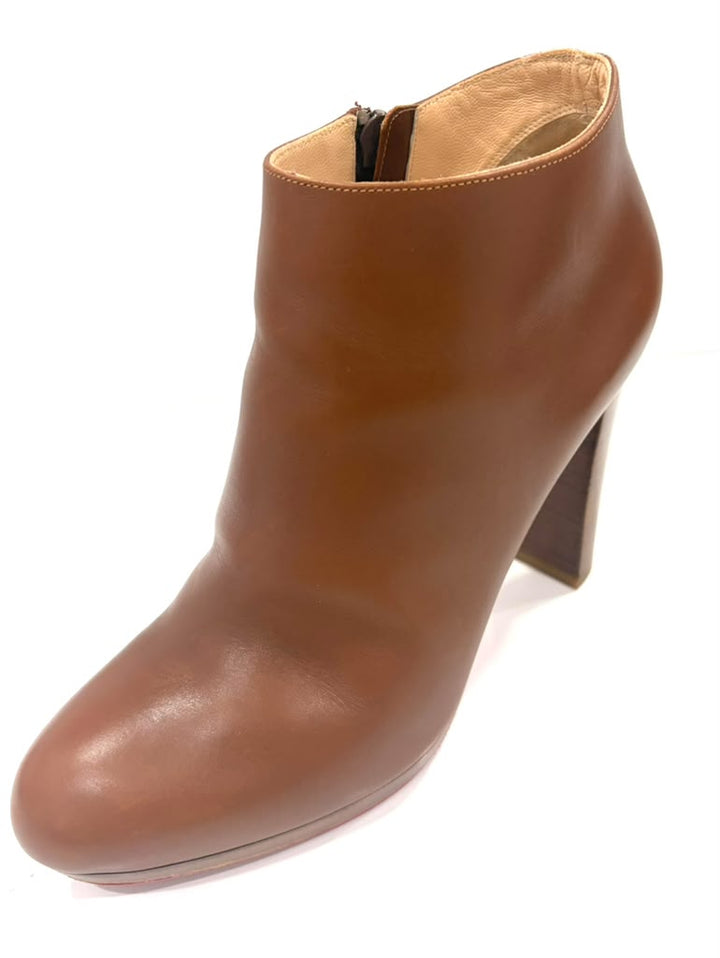 CHRISTIAN LOUBOUTIN FANNYLOVE CALFSKIN LEATHER BOOTIES