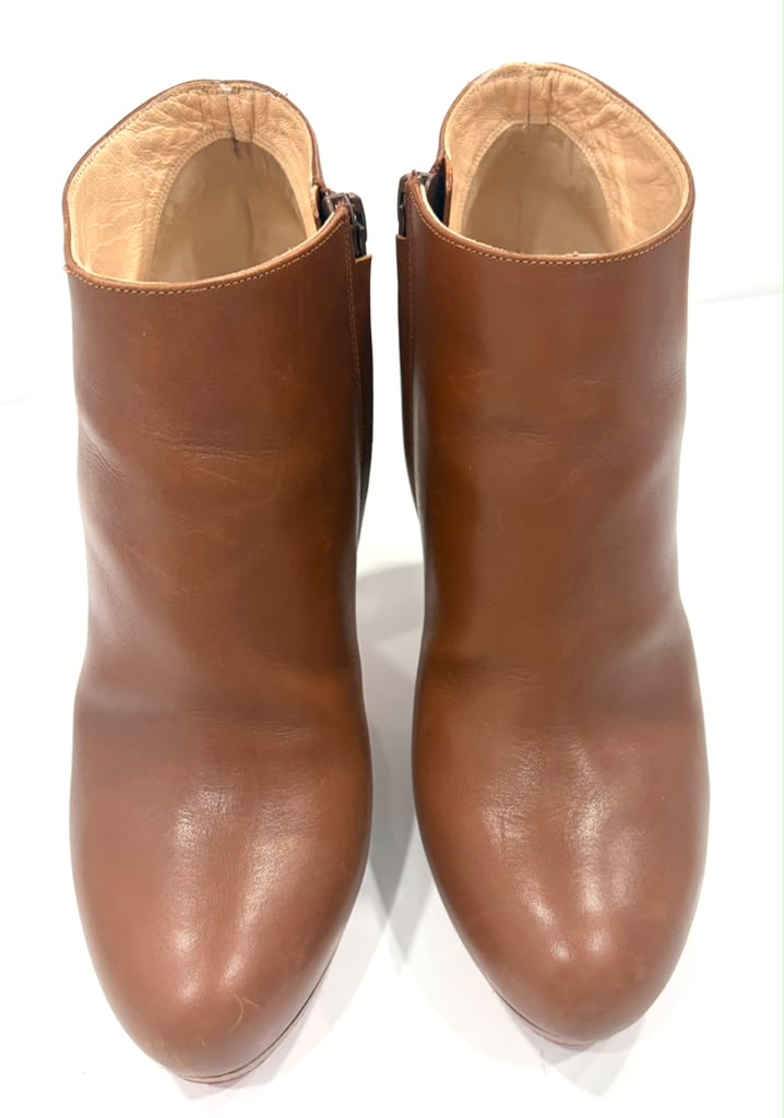 CHRISTIAN LOUBOUTIN FANNYLOVE CALFSKIN LEATHER BOOTIES