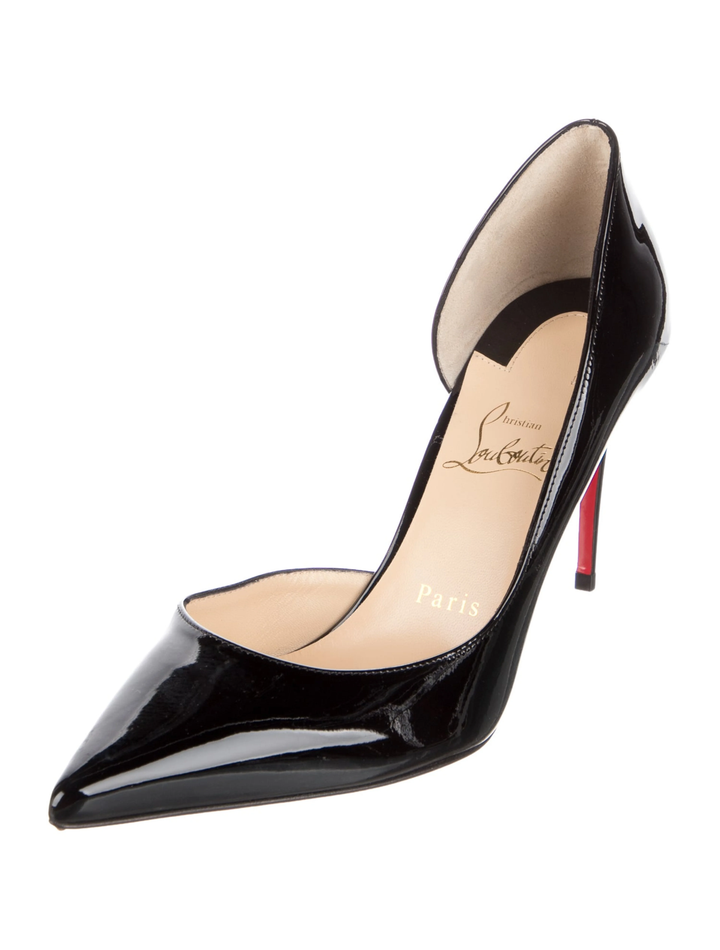 CHRISTIAN LOUBOUTIN IRIZA 100 PATENT CALF LEATHER D&