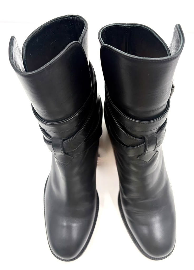 LOUBOUTIN KARISTRAP 70 CALFSKIN LEATHER ANKLE BOOTS