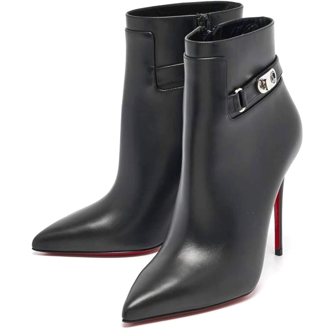 CHRISTIAN LOUBOUTIN LOCK SO KATE 100 BOOTIES