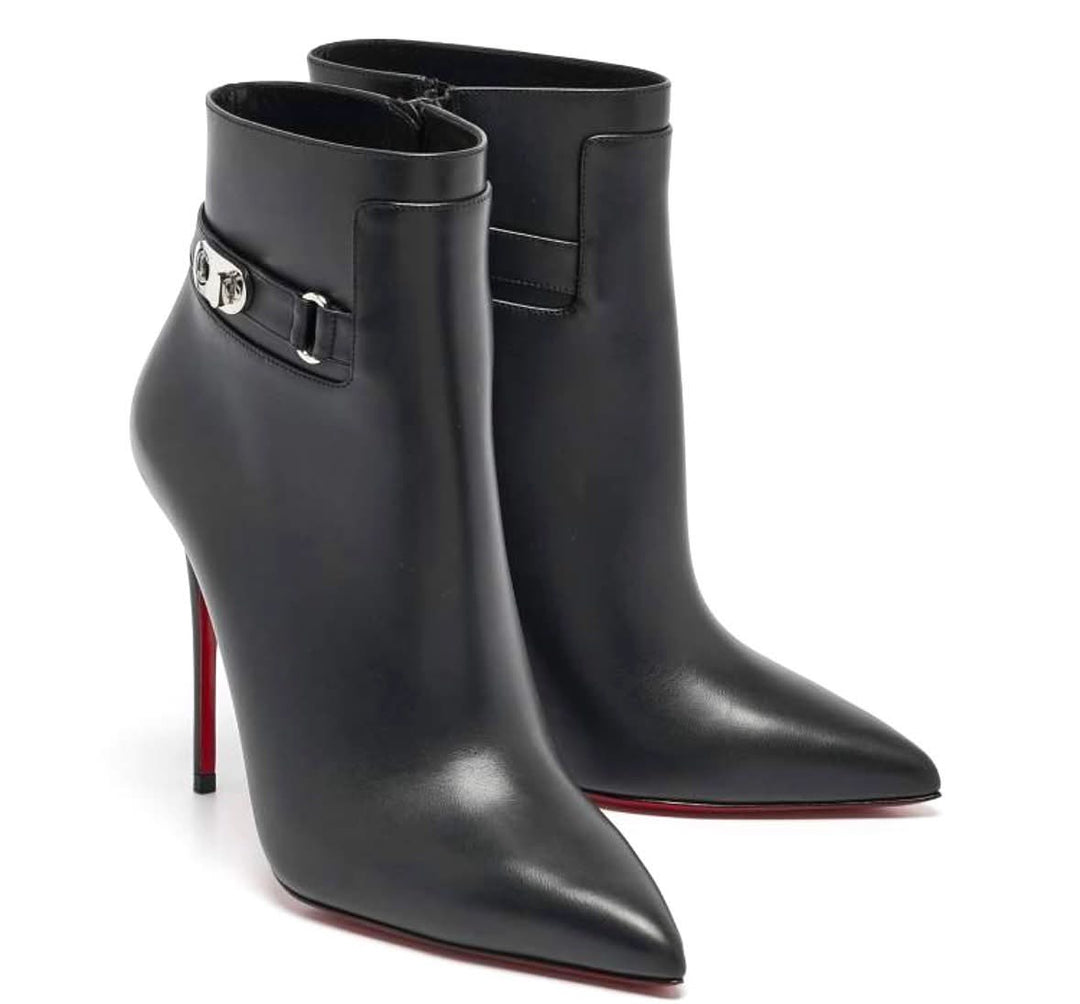 CHRISTIAN LOUBOUTIN LOCK SO KATE 100 BOOTIES