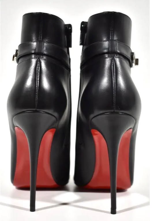 CHRISTIAN LOUBOUTIN LOCK SO KATE 100 BOOTIES