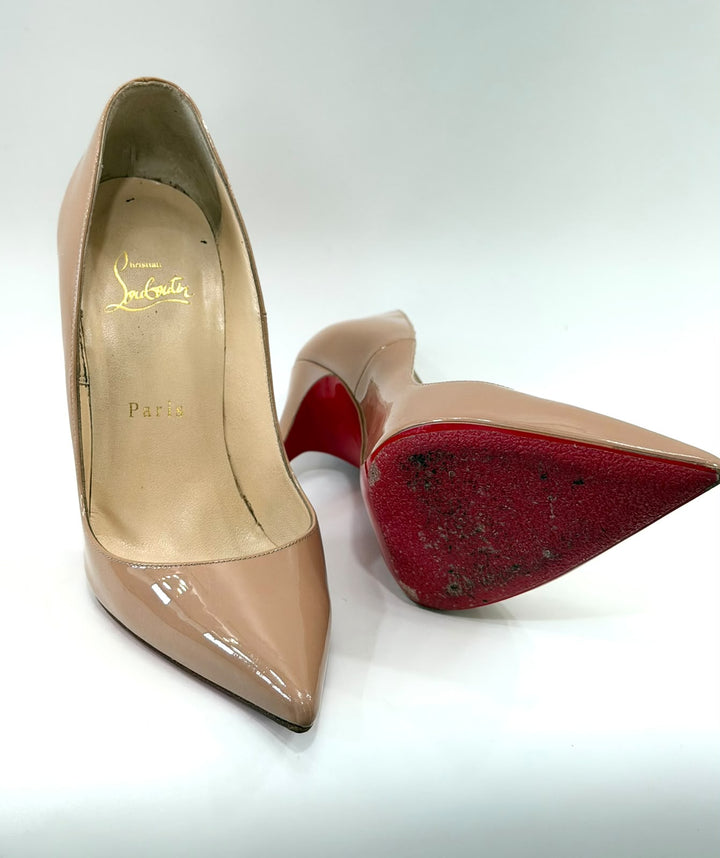 CHRISTIAN LOUBOUTIN SO KATE 120 PATENT LEATHER PUMPS