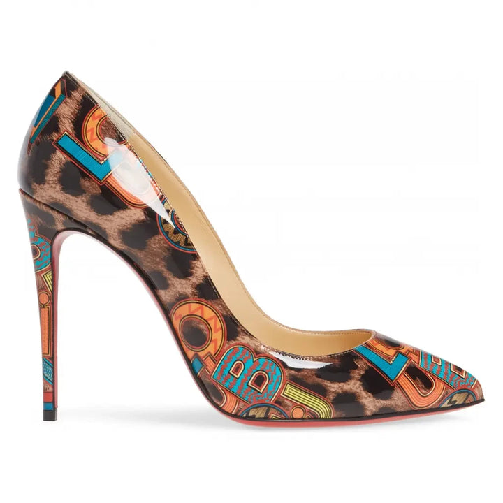 LOUBOUTIN PIGALLE FOLLIES 100 LOUBILEO LEOPARD PUMPS