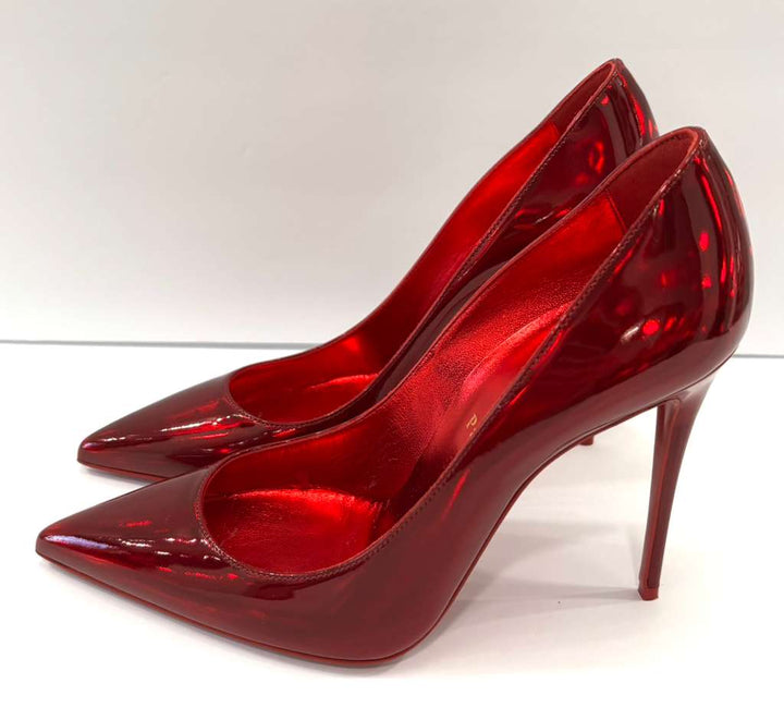 CHRISTIAN LOUBOUTIN SO KATE PATENT LEATHER HEELS