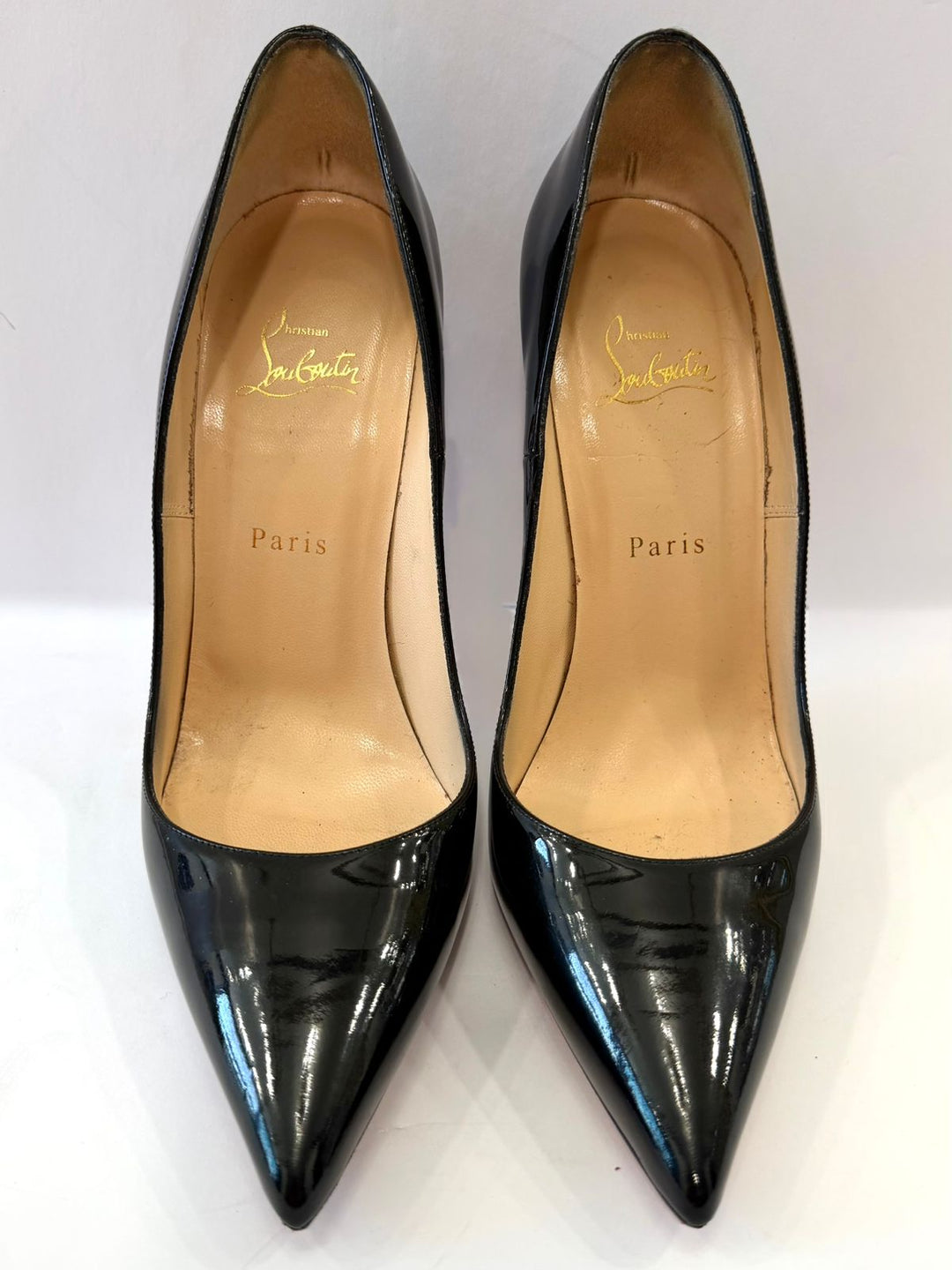 CHRISTIAN LOUBOUTIN SO KATE PATENT LEATHER PUMPS