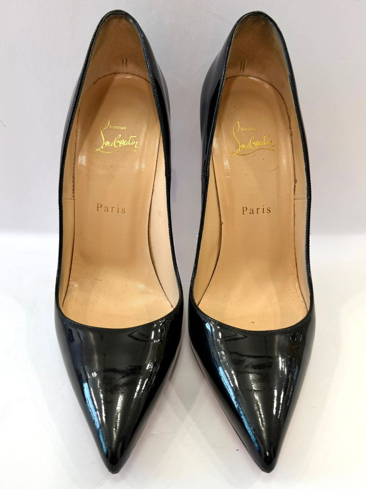 CHRISTIAN LOUBOUTIN SO KATE PATENT LEATHER PUMPS