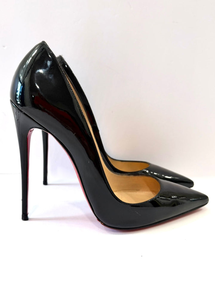 CHRISTIAN LOUBOUTIN SO KATE PATENT LEATHER PUMPS