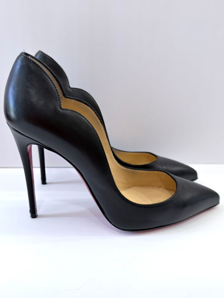 CHRISTIAN LOUBOUTIN HOT CHIC 100 NAPPA LEATHER PUMPS