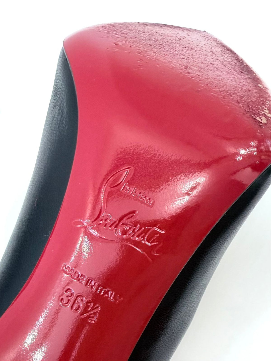 CHRISTIAN LOUBOUTIN HOT CHIC 100 NAPPA LEATHER PUMPS