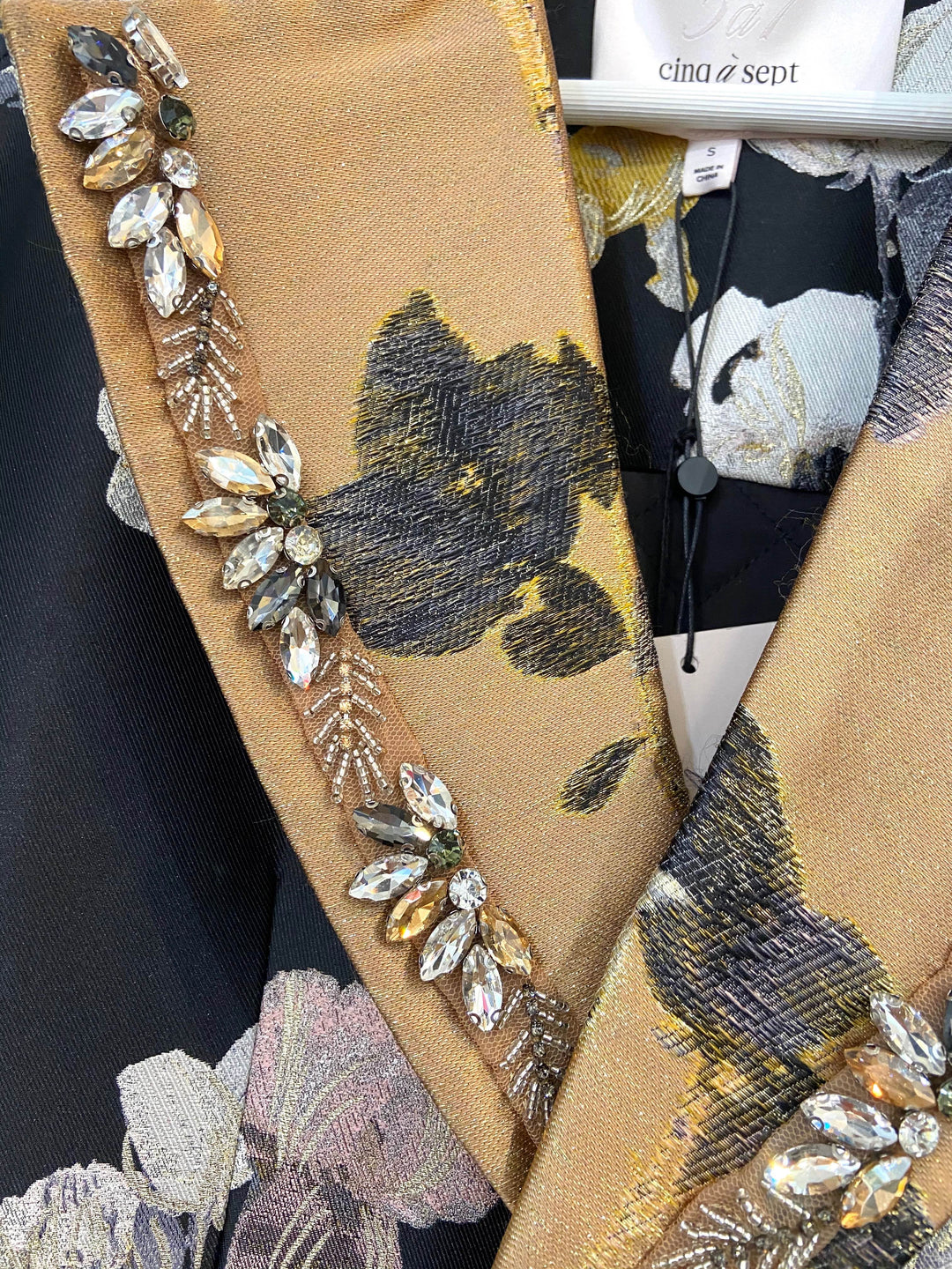 CINQ A SEPT FLORAL COAT