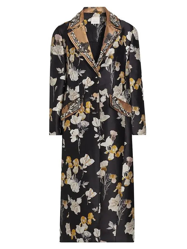 CINQ A SEPT FLORAL COAT