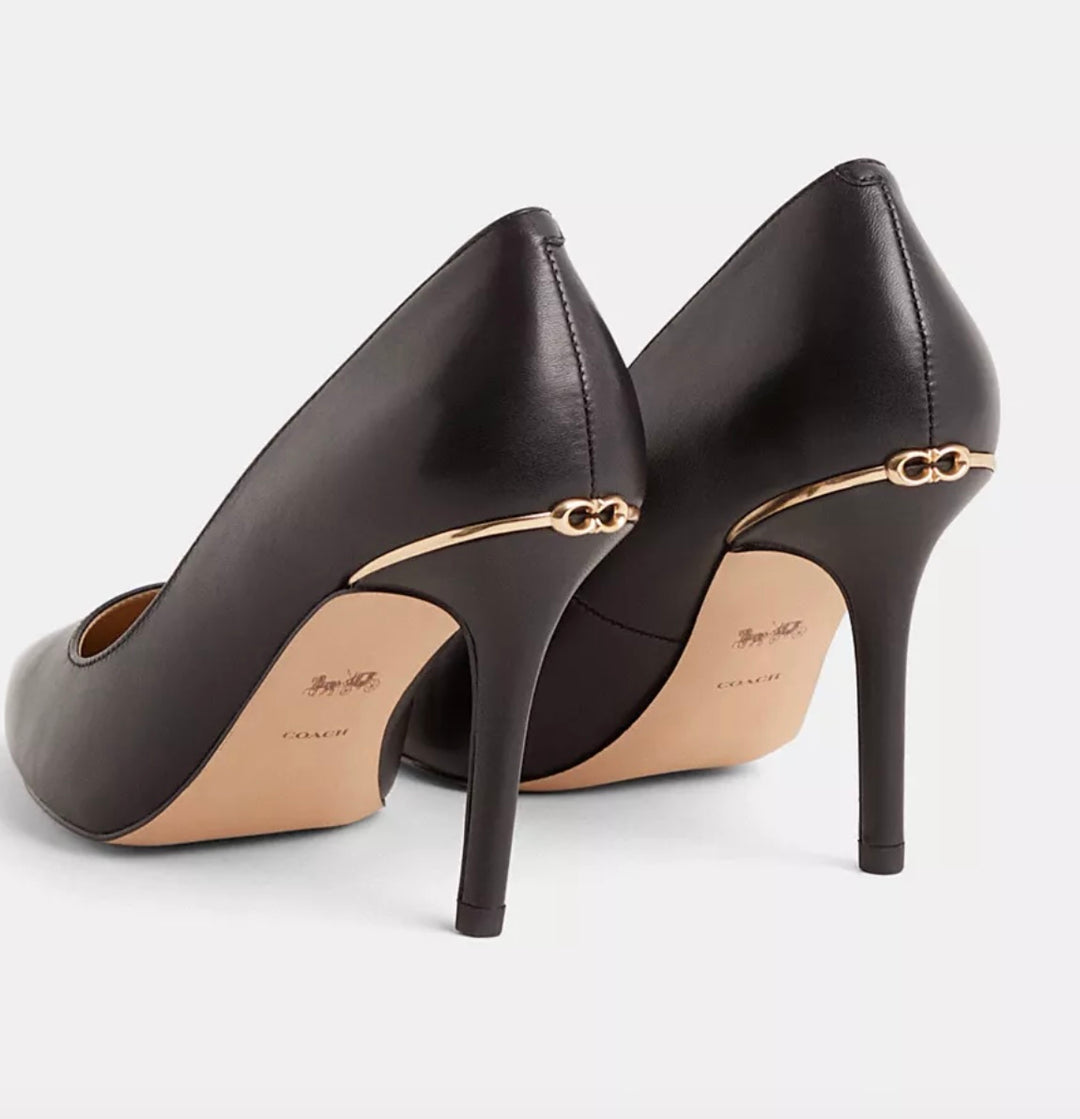 COACH WILEY LEATHER PUMPS
