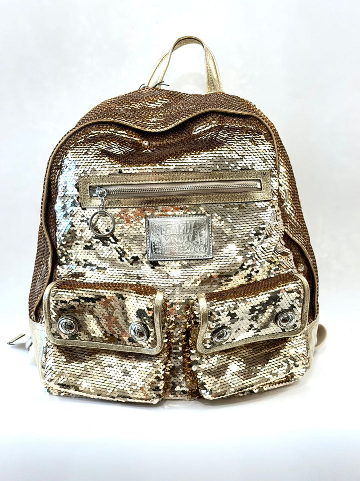 COACH GOLD POPPY SEQUIN LIMITED EDITION BACKPACK