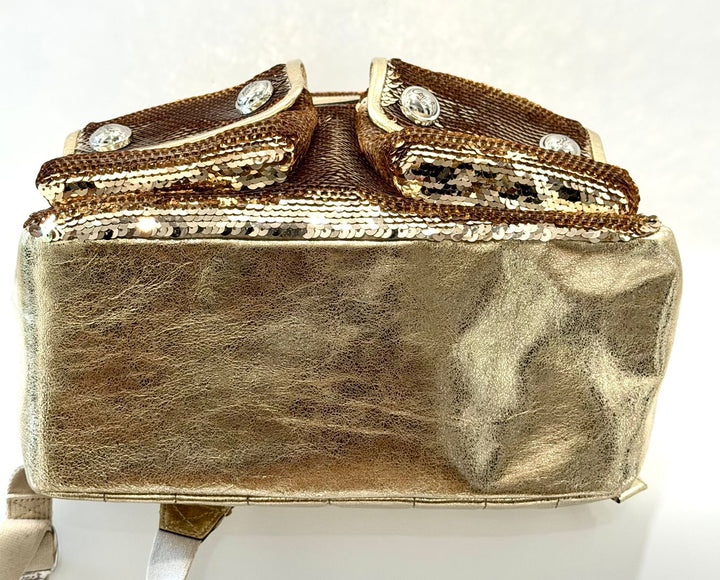 COACH GOLD POPPY SEQUIN LIMITED EDITION BACKPACK