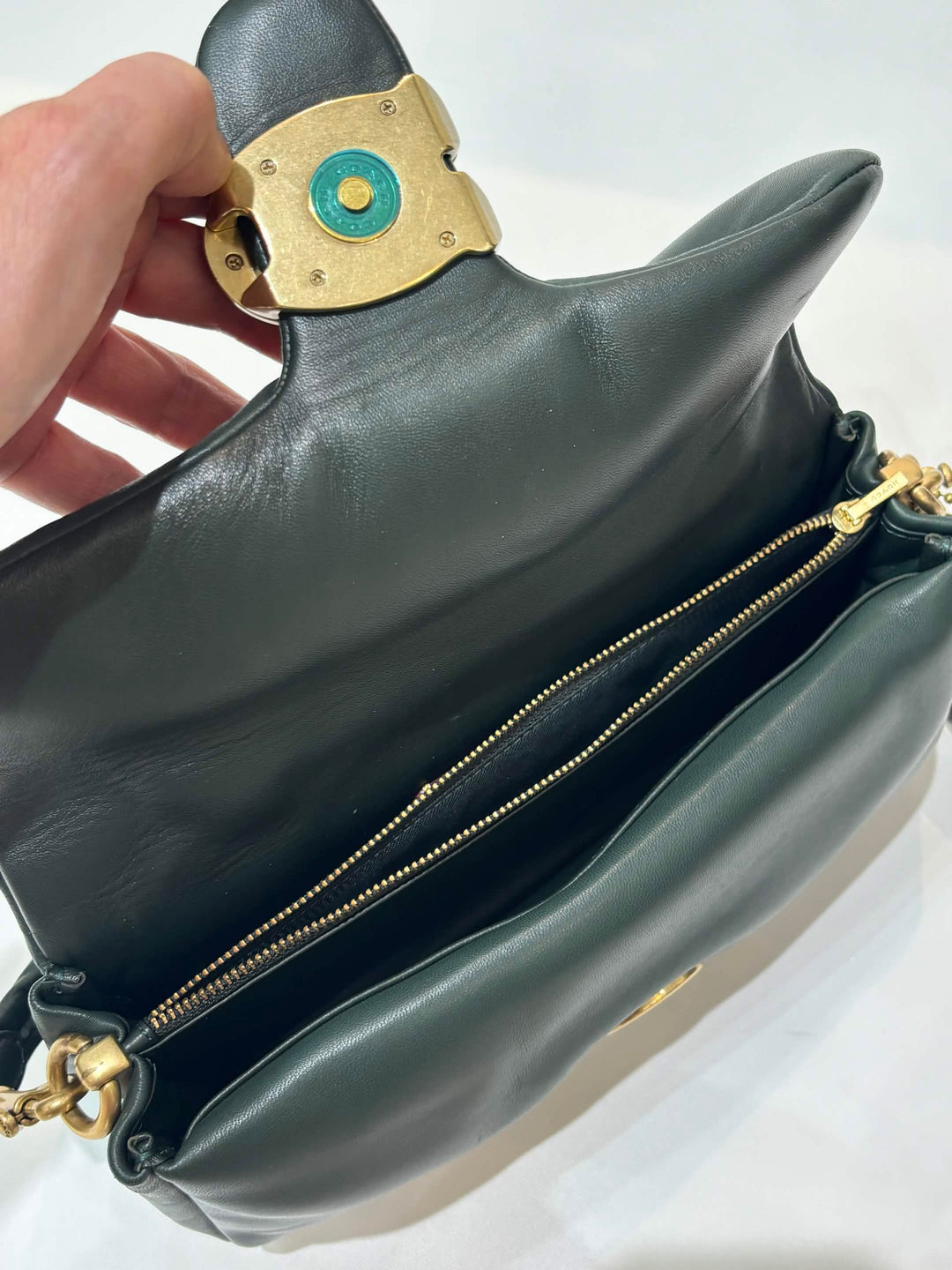 COACH PILLOW TABBY 18 CALFSKIN LEATHER SHOULDER BAG