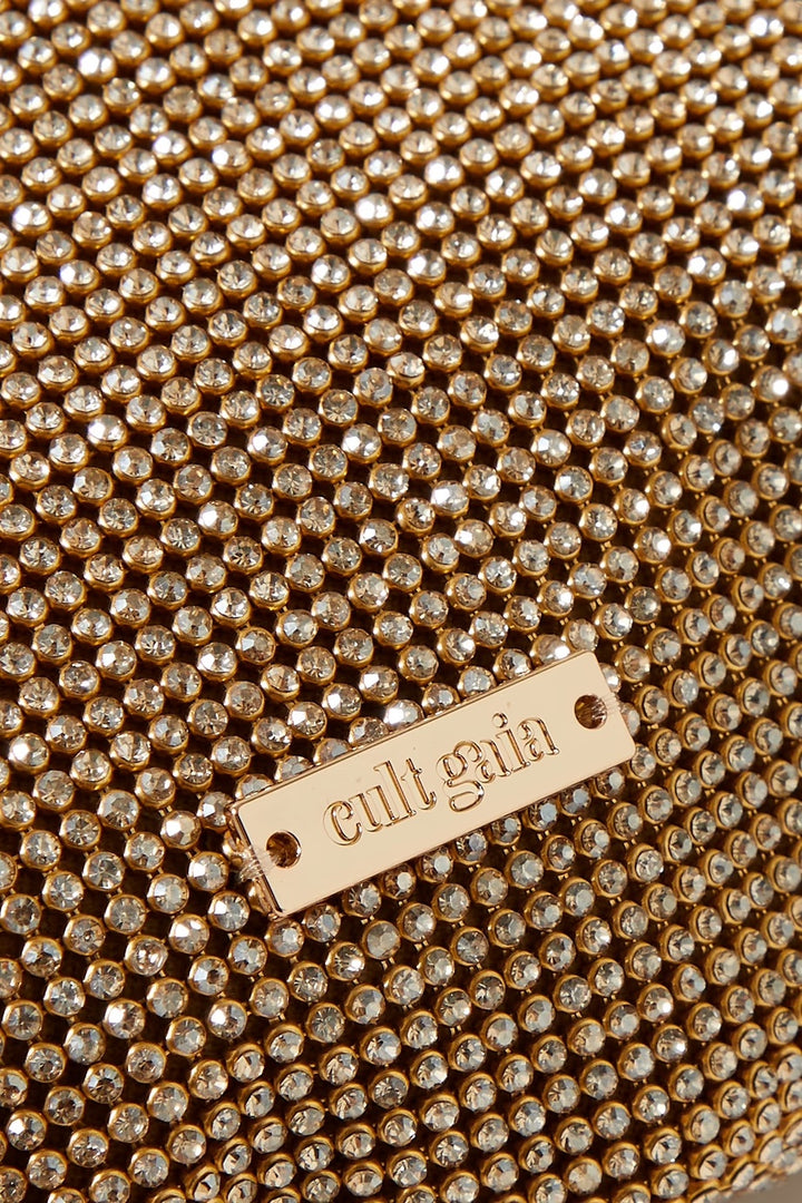 CULT GAIA HERA NANO CRYSTAL EMBELLISHED KNOTTED SHOULDER BAG