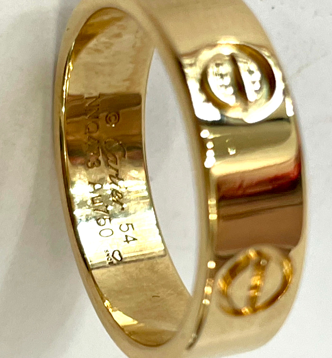 CARTIER 18K GOLD LOVE RING