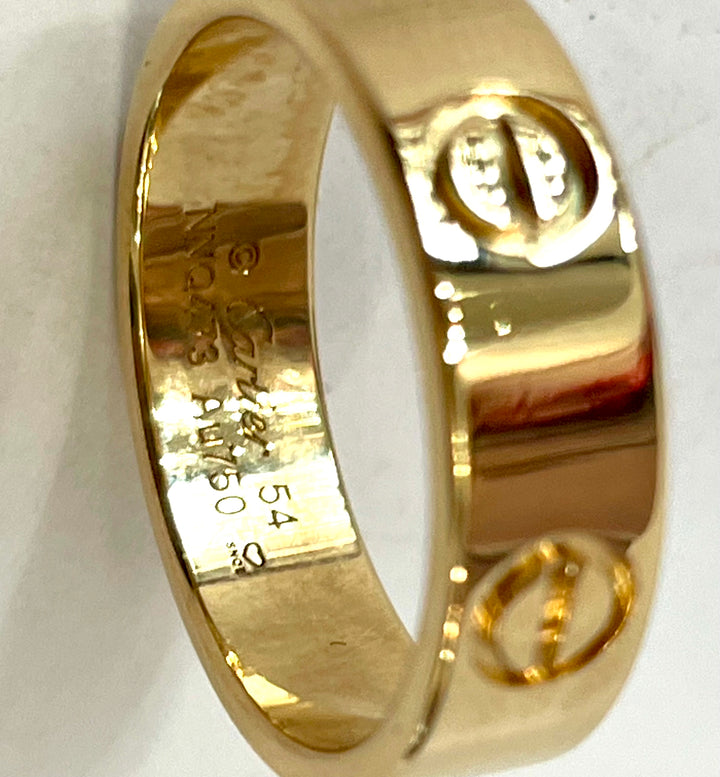 CARTIER 18K GOLD LOVE RING