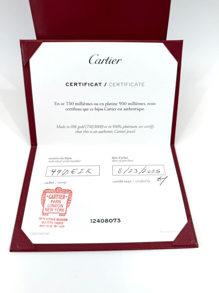 CARTIER 18K YELLOW GOLD SMALL MODEL LOVE RING