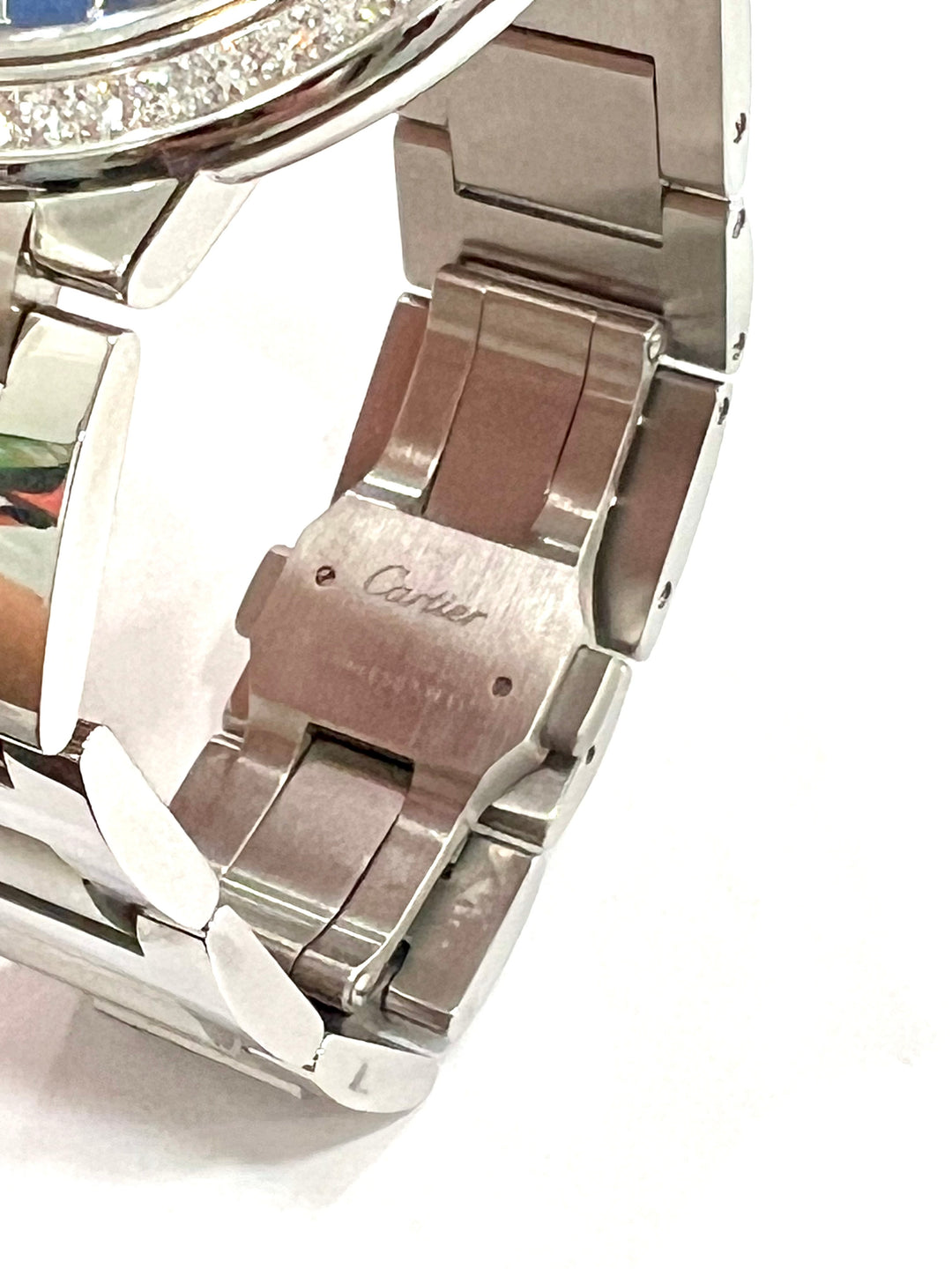 CARTIER DIAMOND BEZEL BALLON BLEU DE CARTIER 42 MM WATCH