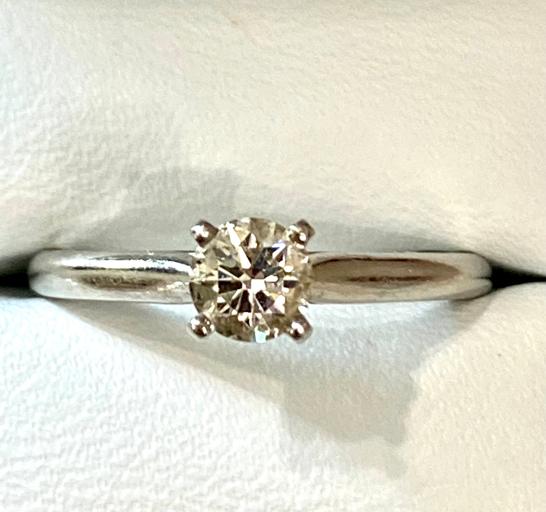 CARTIER 1895 SOLITAIRE RBC DIAMOND PLATINUM RING