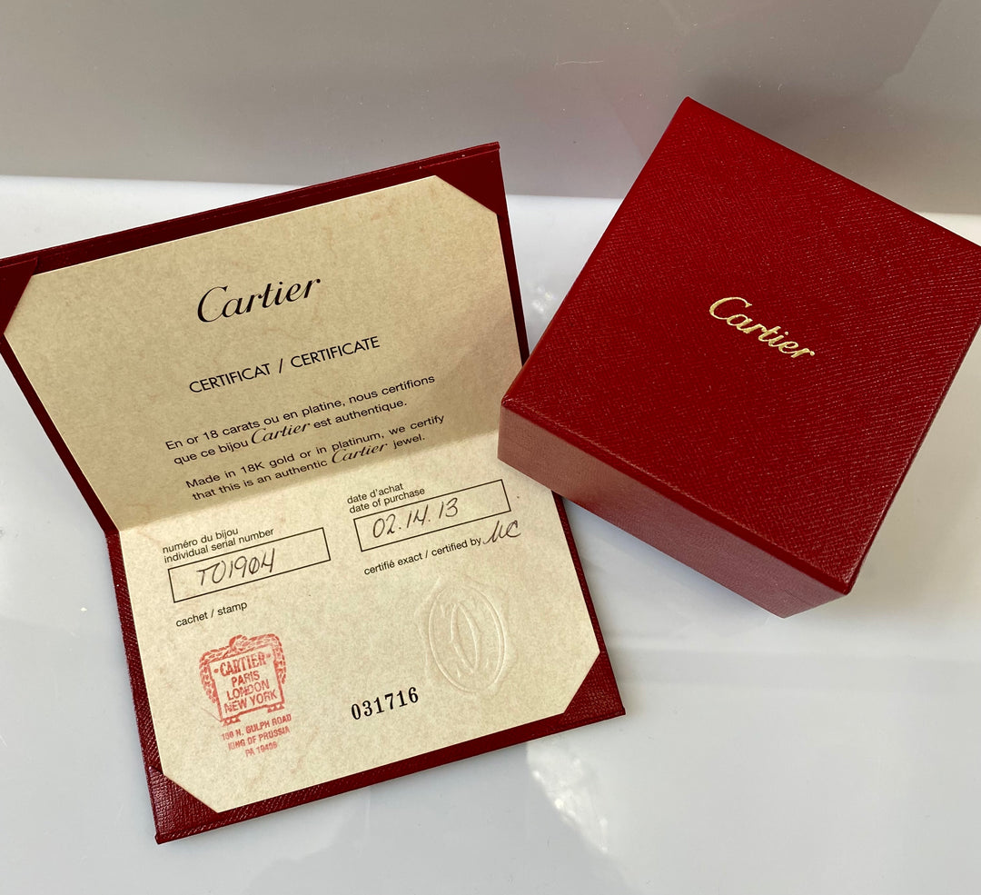 CARTIER 1895 SOLITAIRE RBC DIAMOND PLATINUM RING