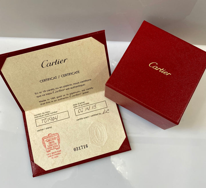 CARTIER 1895 SOLITAIRE RBC DIAMOND PLATINUM RING