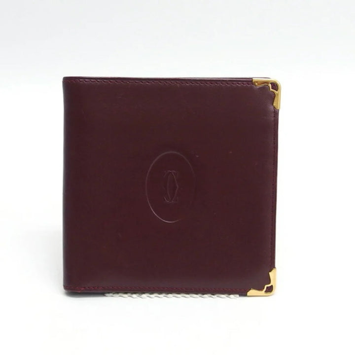 CARTIER VINTAGE MUST DE CARTIER LEATHER BI-FOLD WALLET