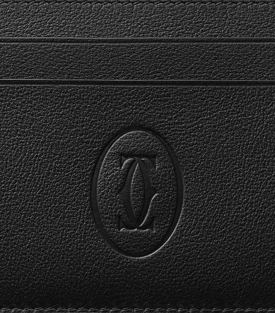 CARTIER MUST DE CARTIER LEATHER DOUBLE CARD HOLDER