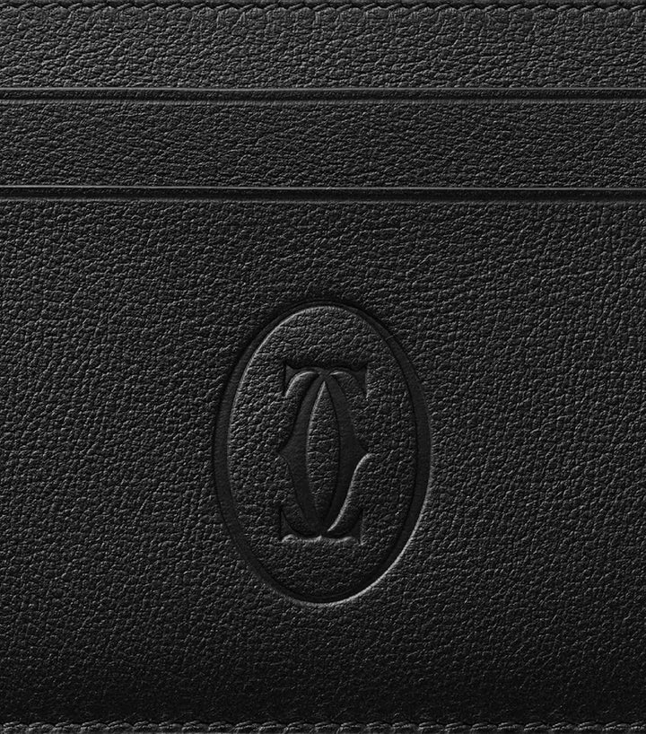CARTIER MUST DE CARTIER LEATHER DOUBLE CARD HOLDER