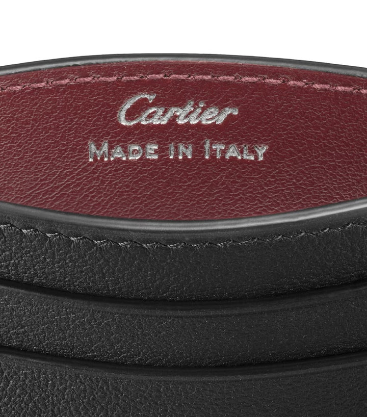 CARTIER MUST DE CARTIER LEATHER DOUBLE CARD HOLDER