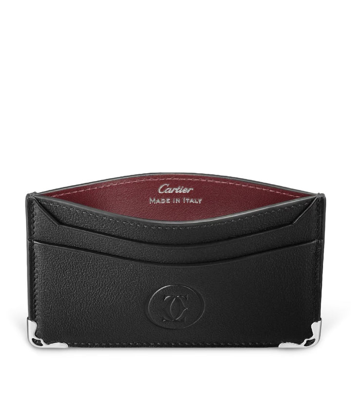 CARTIER MUST DE CARTIER LEATHER DOUBLE CARD HOLDER
