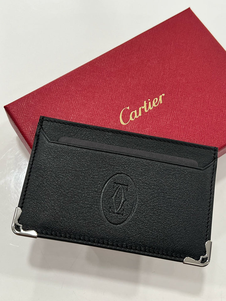 CARTIER MUST DE CARTIER LEATHER DOUBLE CARD HOLDER