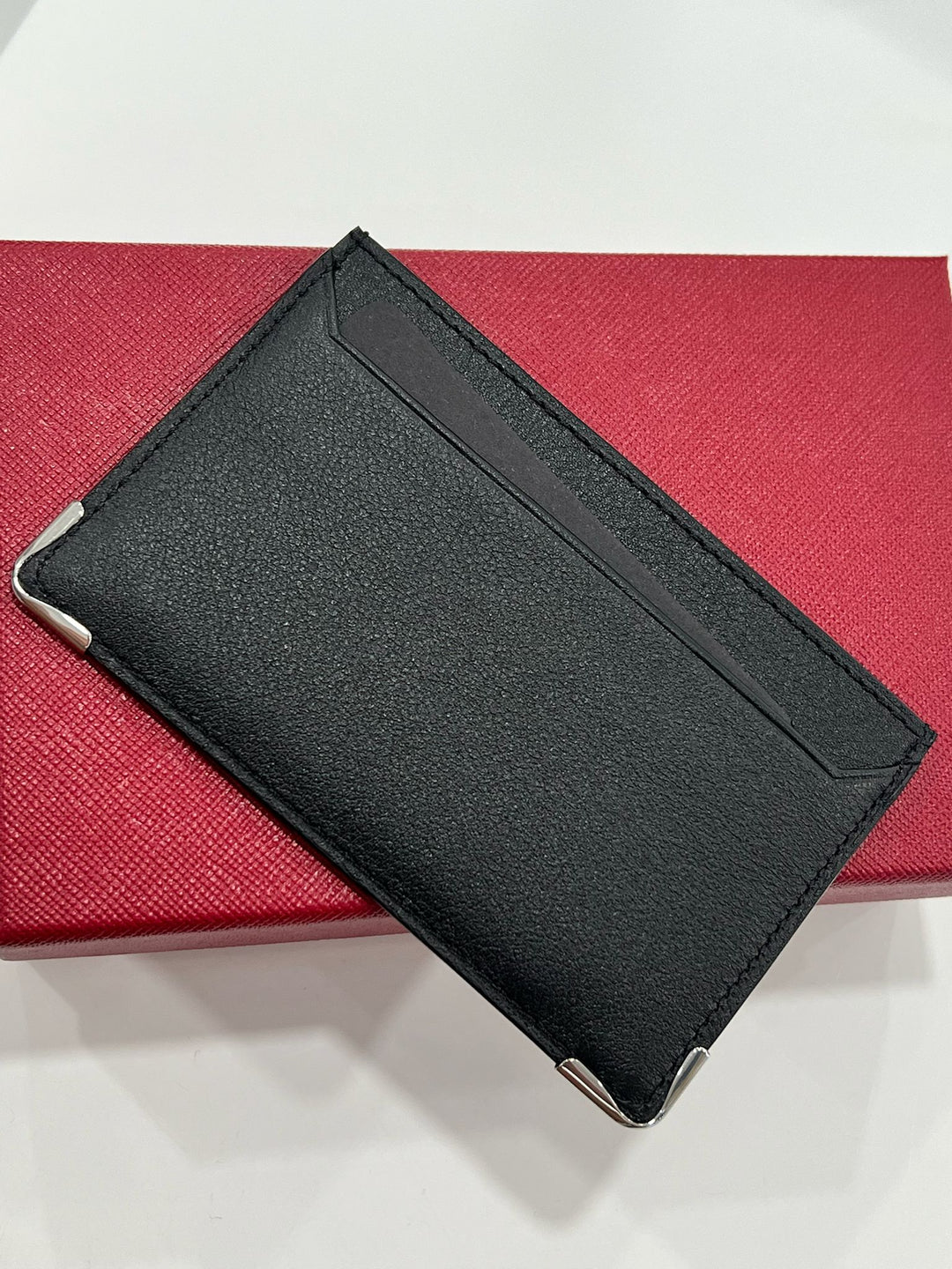 CARTIER MUST DE CARTIER LEATHER DOUBLE CARD HOLDER