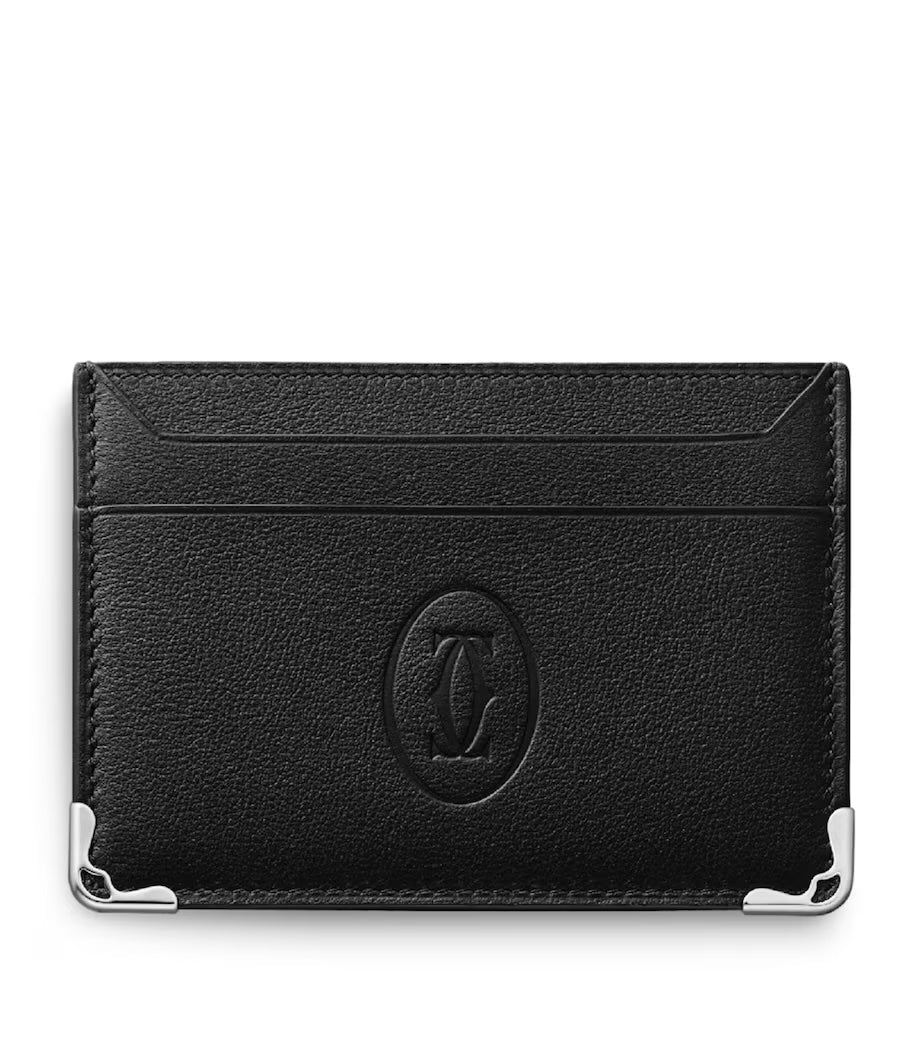CARTIER MUST DE CARTIER LEATHER DOUBLE CARD HOLDER