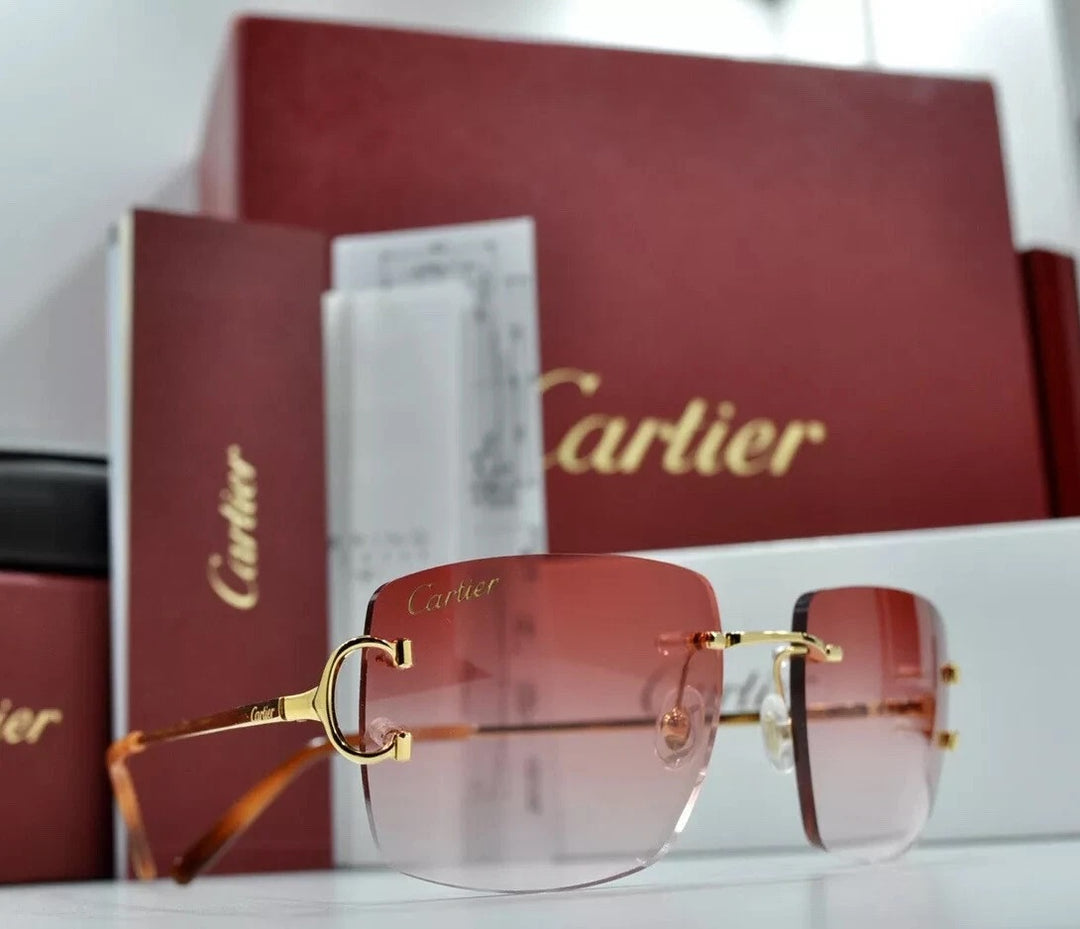 CARTIER G66H50FK PICCADILLY RIMLESS SUNGLASSES
