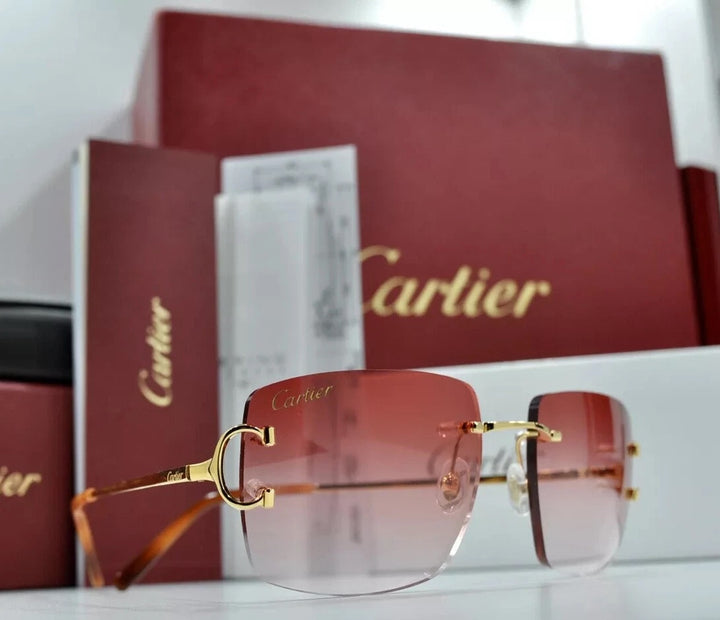 CARTIER G66H50FK PICCADILLY RIMLESS SUNGLASSES