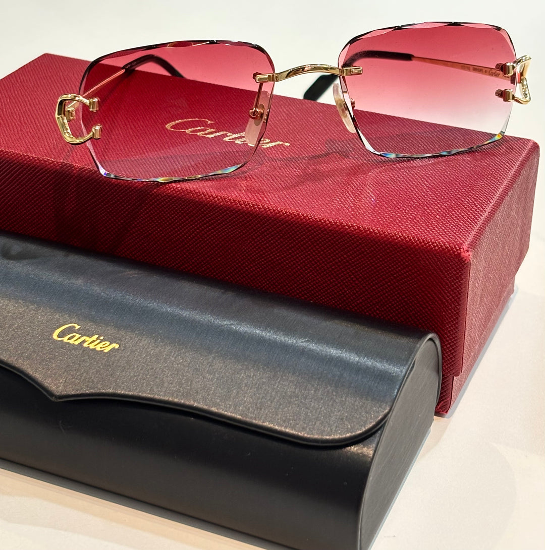 CARTIER G66H50FK PICCADILLY RIMLESS SUNGLASSES