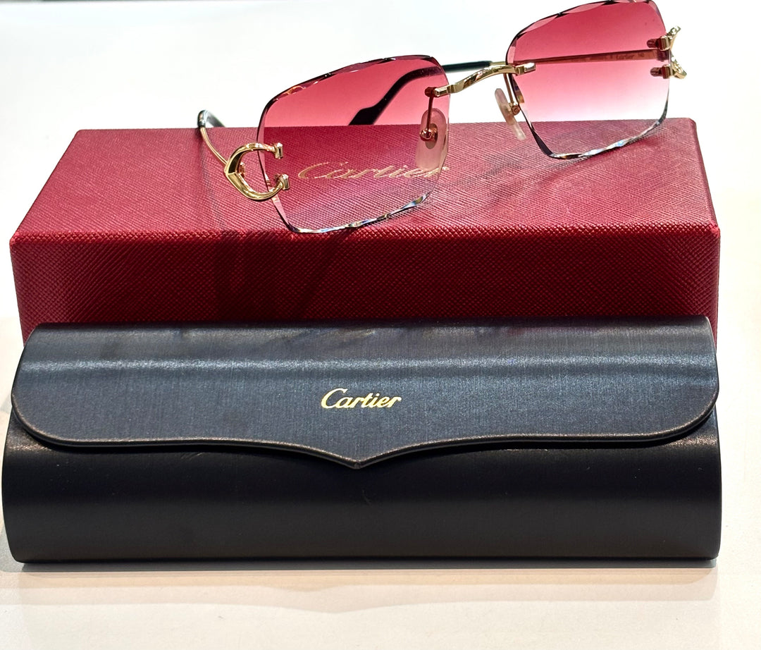 CARTIER G66H50FK PICCADILLY RIMLESS SUNGLASSES