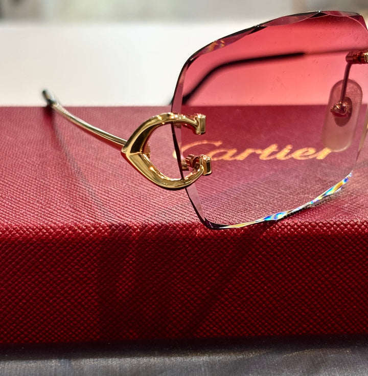 CARTIER G66H50FK PICCADILLY RIMLESS SUNGLASSES