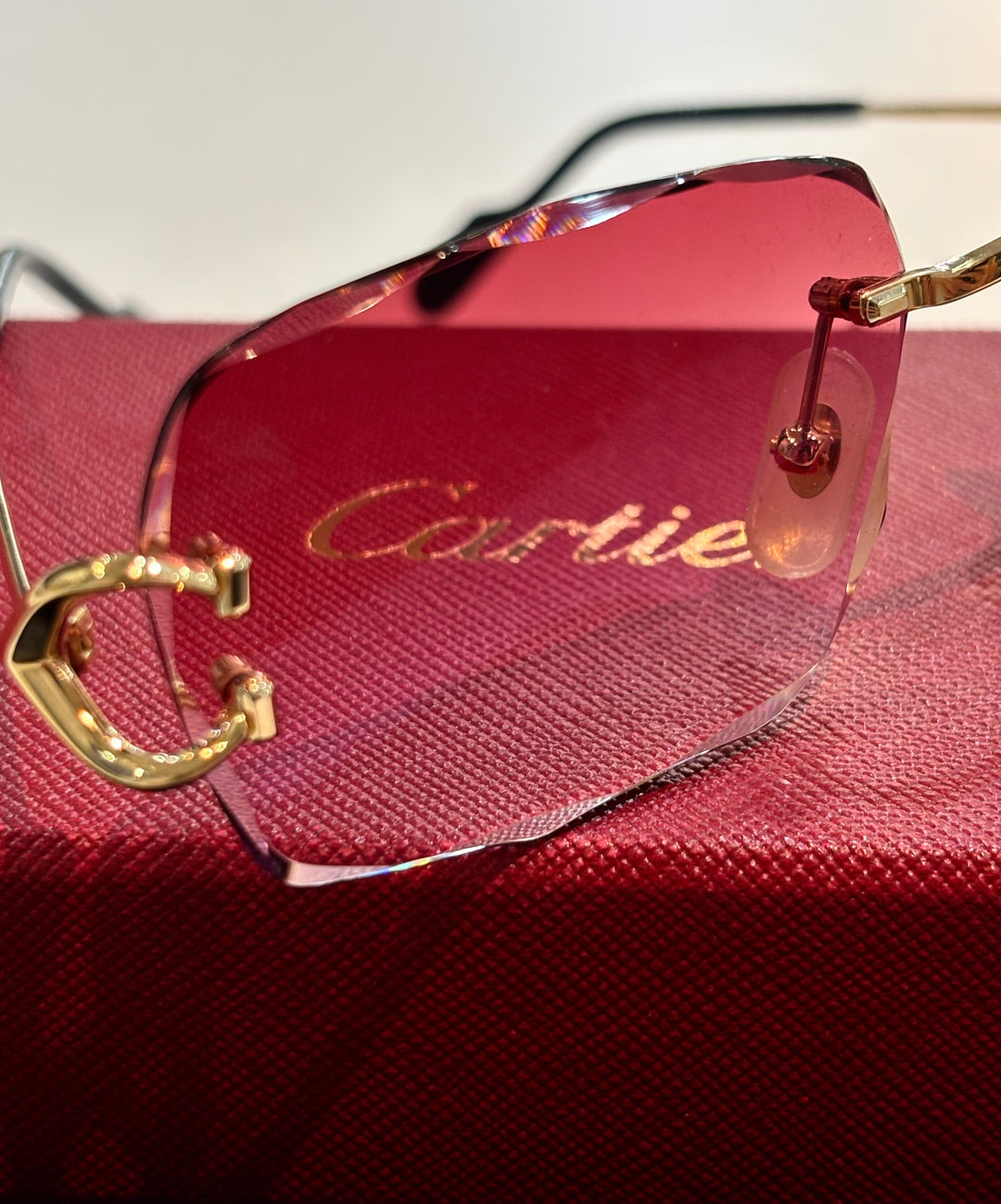CARTIER G66H50FK PICCADILLY RIMLESS SUNGLASSES