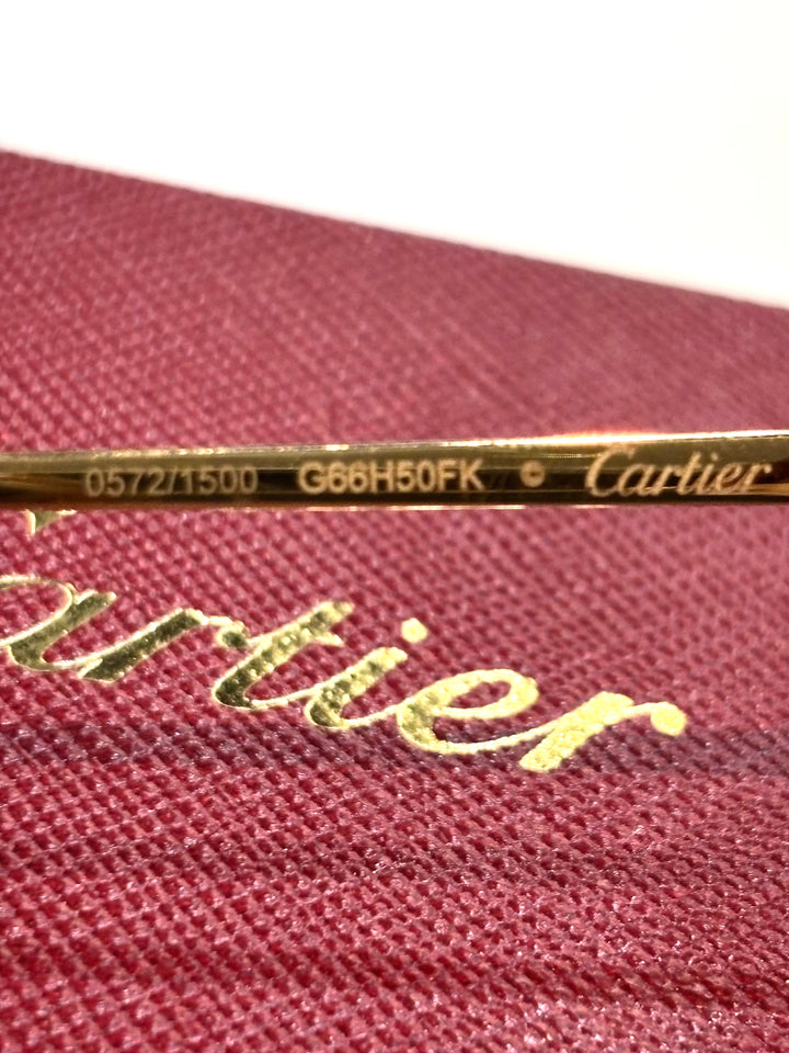 CARTIER G66H50FK PICCADILLY RIMLESS SUNGLASSES