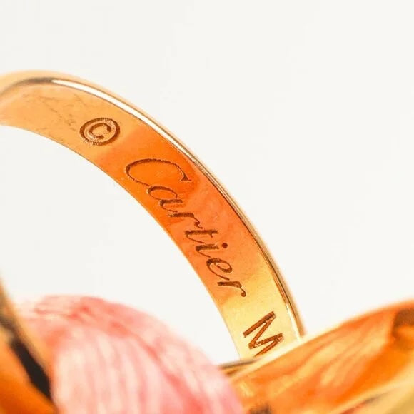 CARTIER TRINITY TRITONE 18K GOLD PINK CORD ADJUSTABLE BRACELET