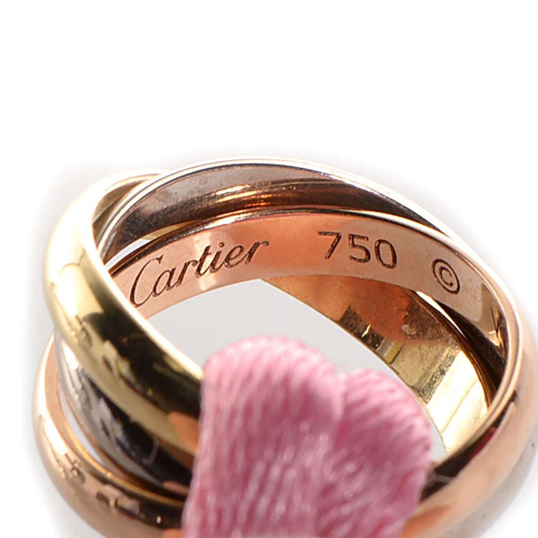 CARTIER TRINITY TRITONE 18K GOLD PINK CORD ADJUSTABLE BRACELET