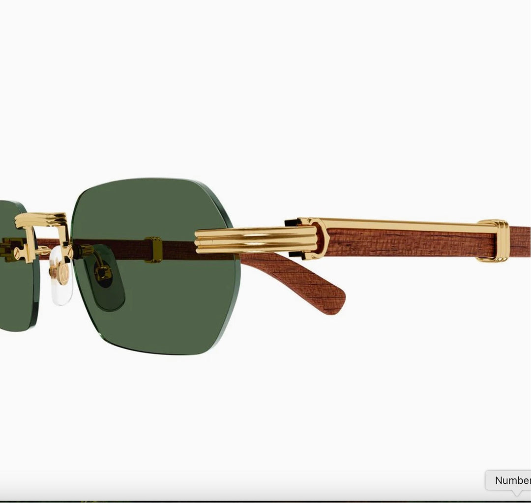 CARTIER PREMIÈRE CT0362S GEOMETRIC FRAME UNISEX SUNGLASSES