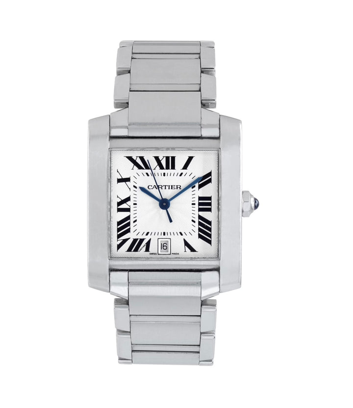 CARTIER TANK FRANCAISE STAINLESS STEEL WATCH
